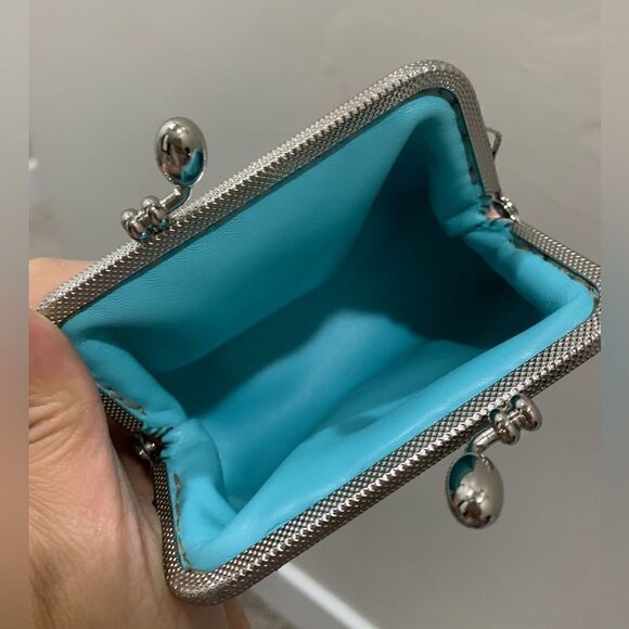 Vintage Handsewn Genuine Leather Floral Print Kisslock Purse & Small clutch Set - Picture 15 of 16